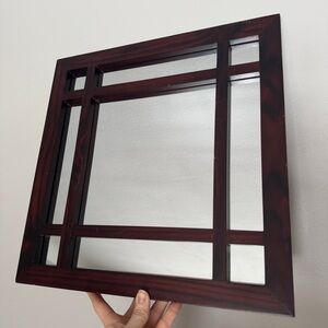 Mahogany Accent Wall Mirror